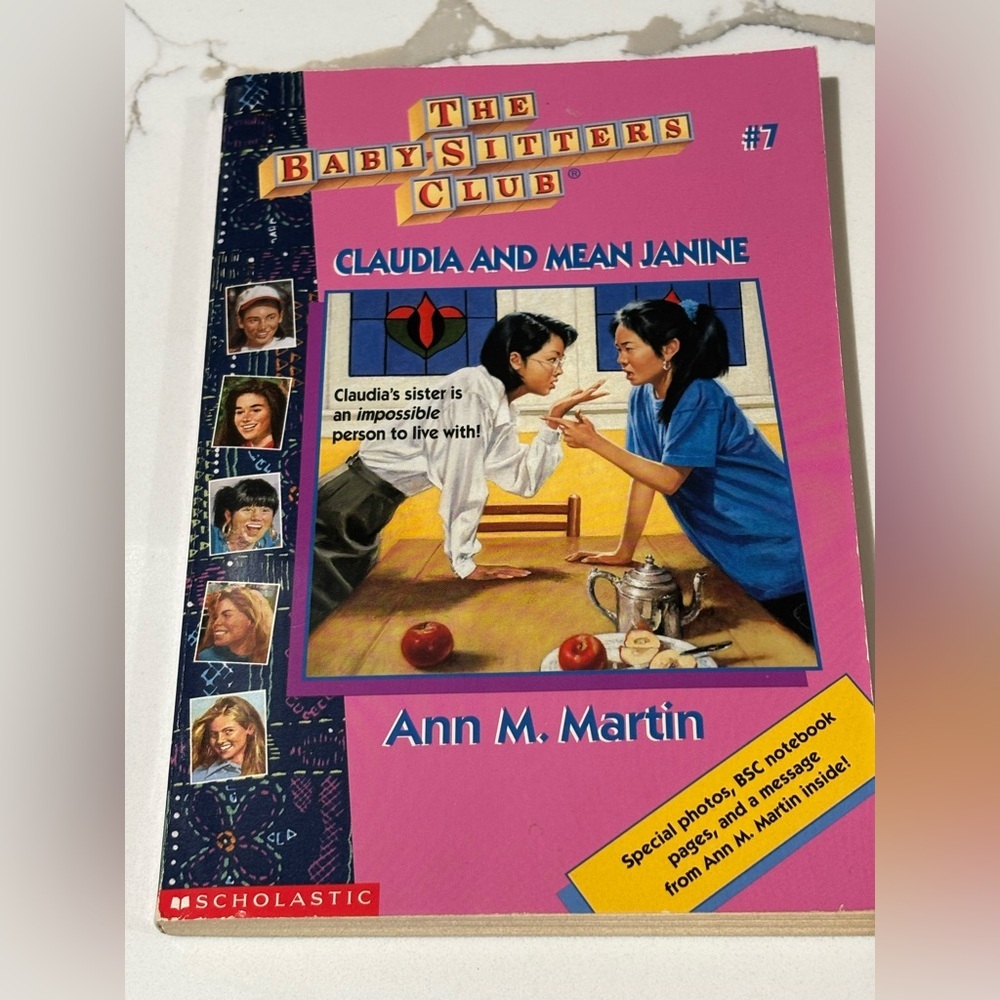 THE BABY-SITTERS CLUB #7, CLAUDIA AND MEAN JANINE, by ANN M. MARTIN, SCHOLASTIC!